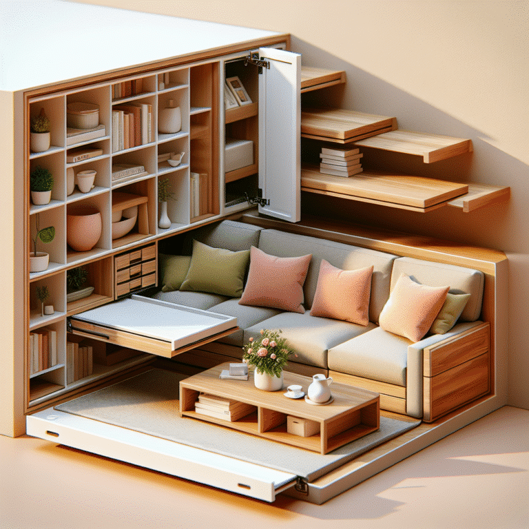 Hidden storage furniture concepts for organized tiny homes