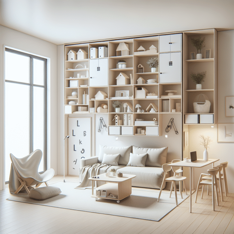 Creative storage solutions for tiny home furniture