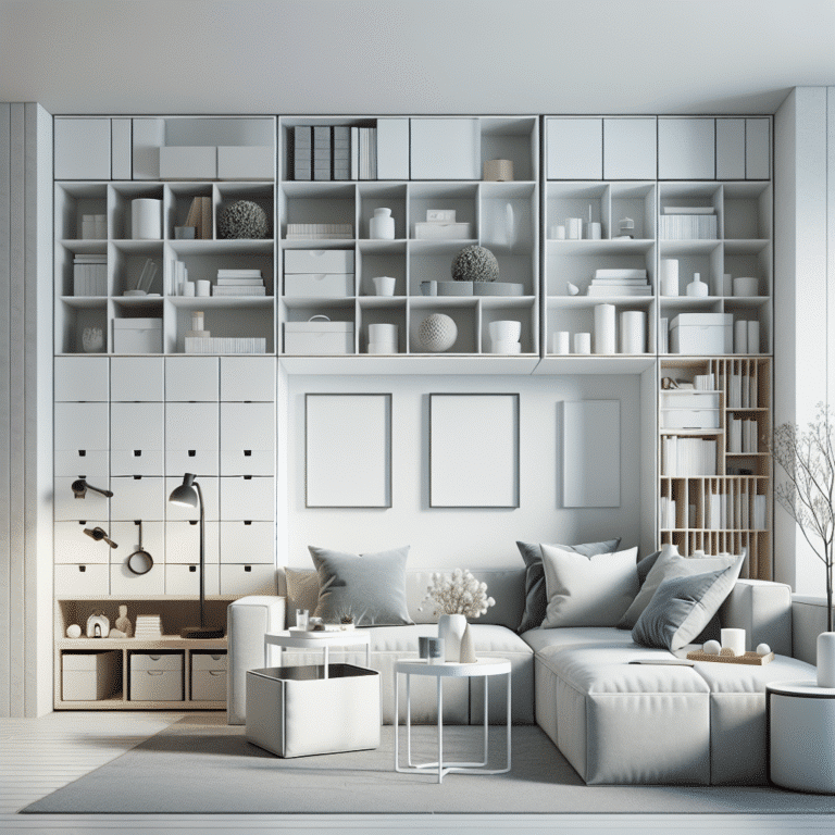 Smart storage solutions for minimalistic living spaces