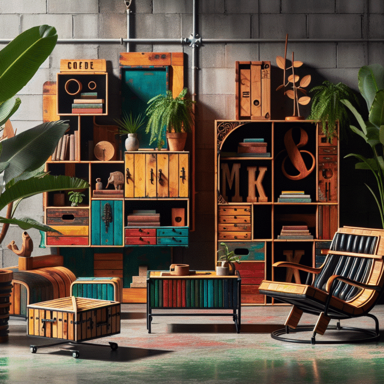 Functional yet decorative recycled furniture projects