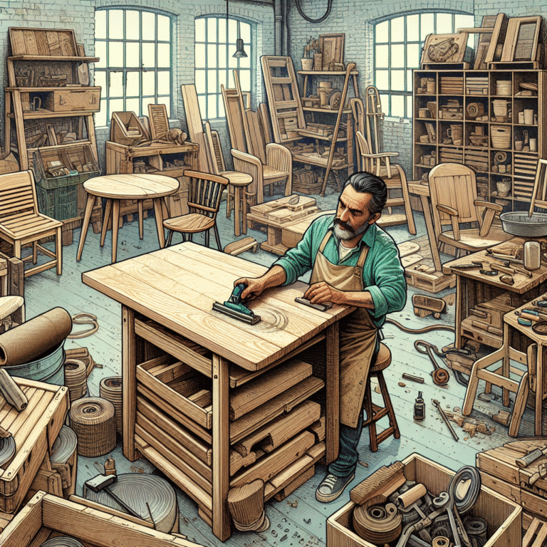 Eco-conscious furniture making with recycled materials