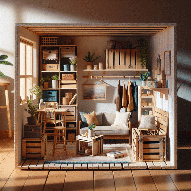 DIY recycled furniture for tiny apartments