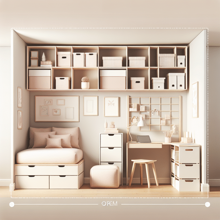 Maximize storage in small rooms