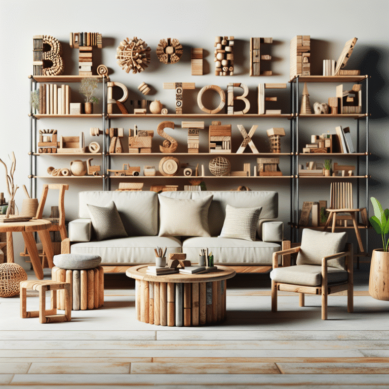 Eco-conscious furniture for sustainable living