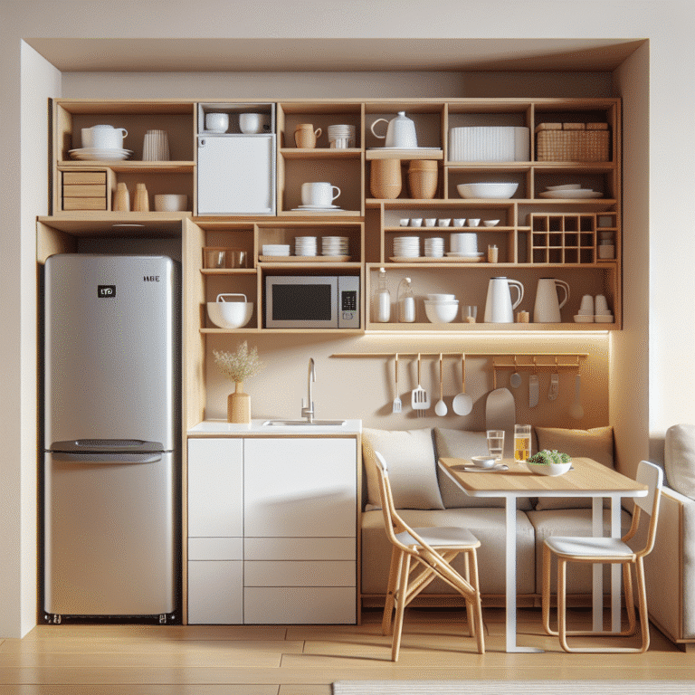 Smart kitchen furniture for compact cooking