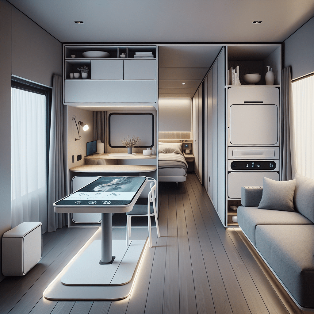 Tech-integrated furniture for the modern tiny home