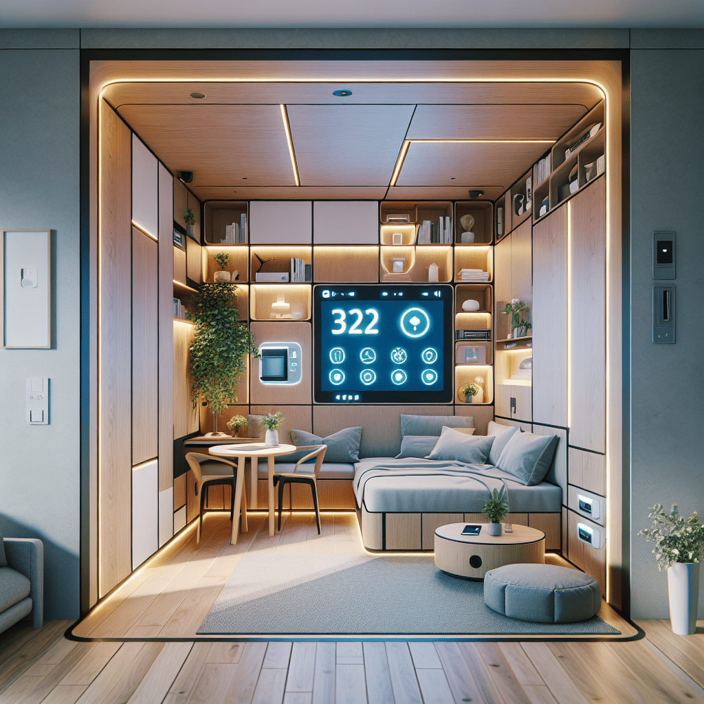 Tech-enabled furniture for efficient tiny homes