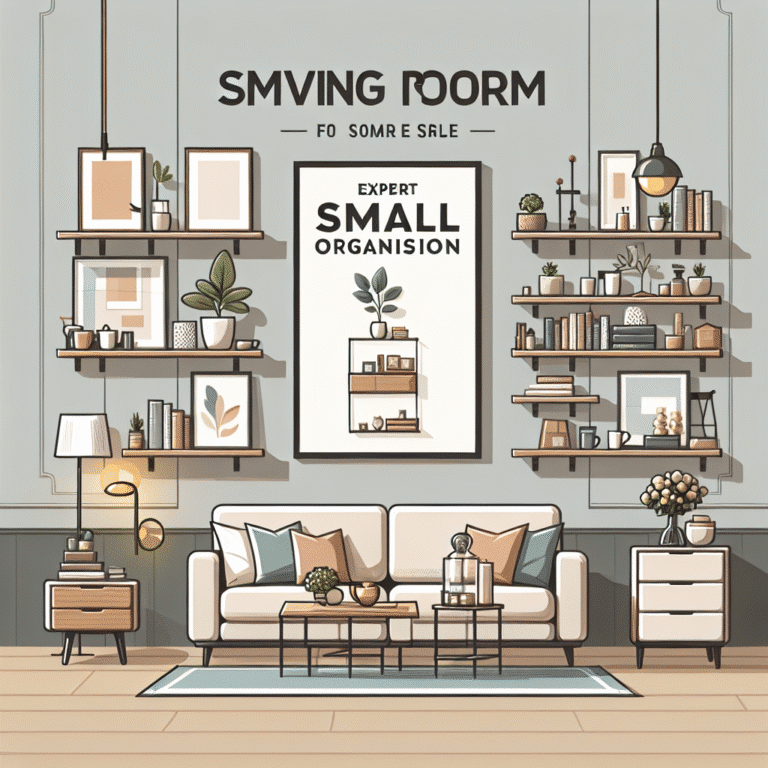 Small living room organization tips