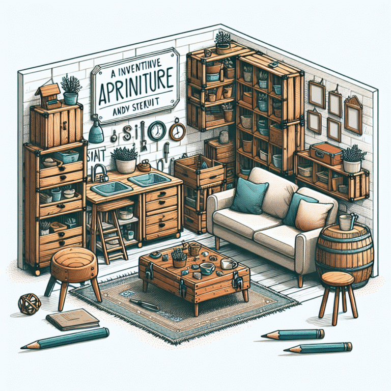 DIY recycled furniture for tiny apartments