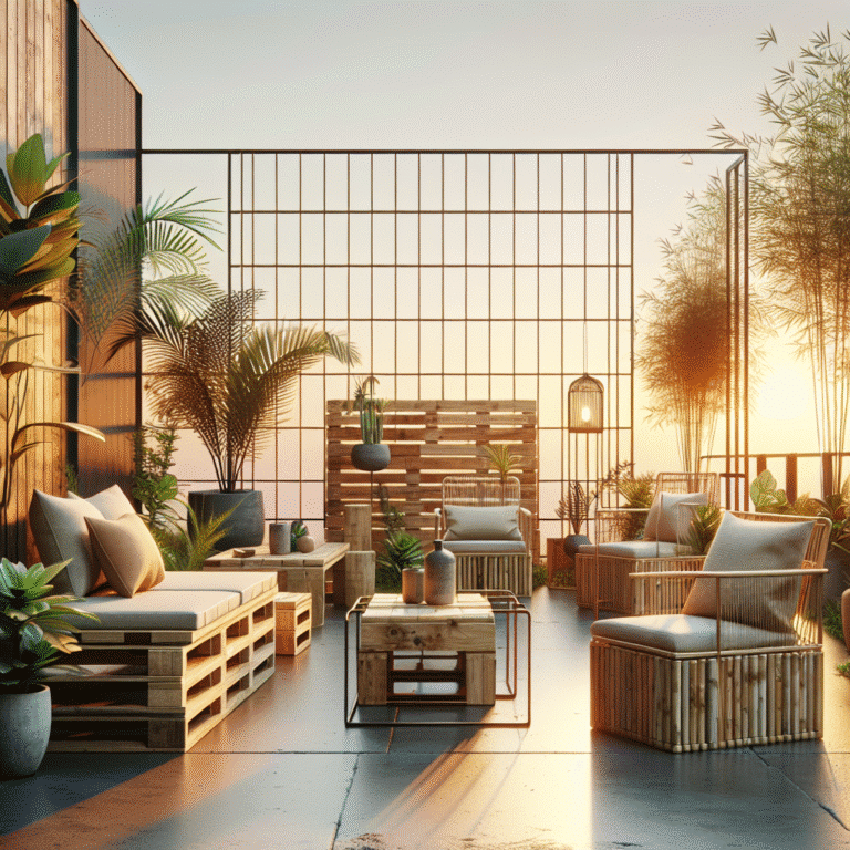 Creative ideas for sustainable outdoor furniture