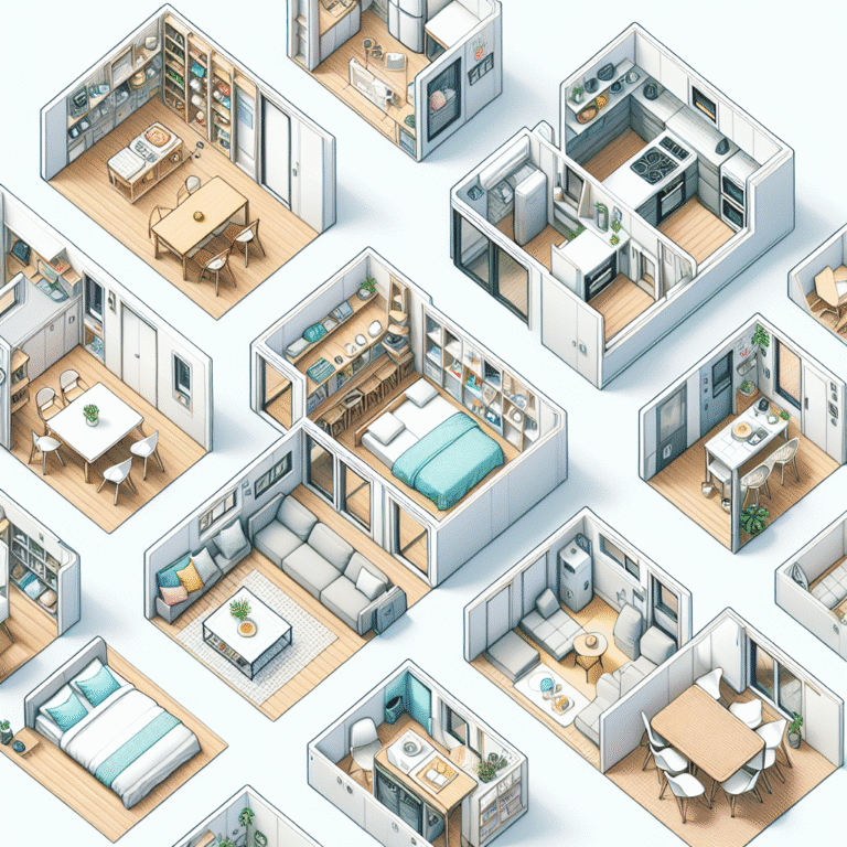 Tiny home layout ideas with smart furniture