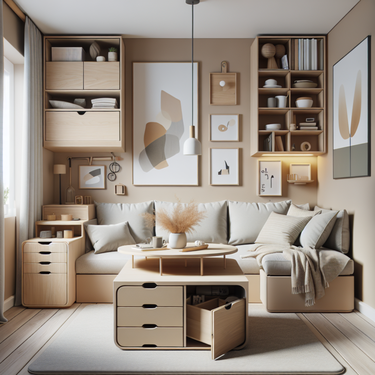 Small home decorating ideas with smart furniture.