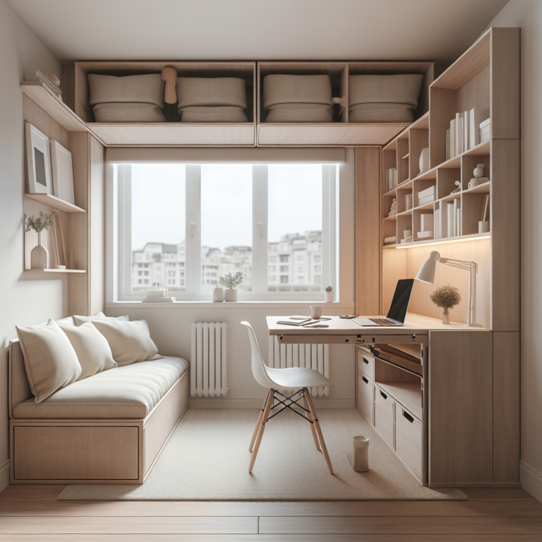 DIY convertible desk for tiny homes