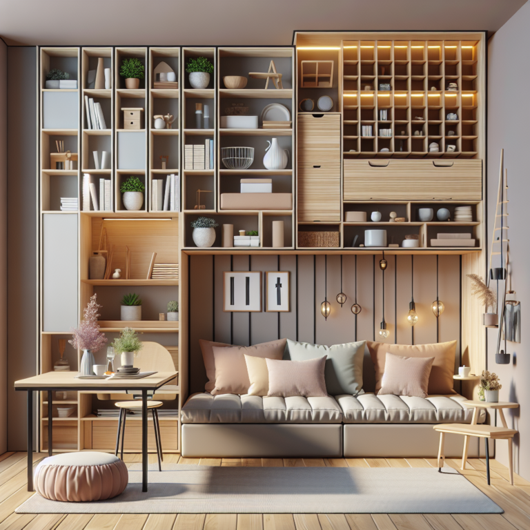 Small home decorating ideas with smart furniture.