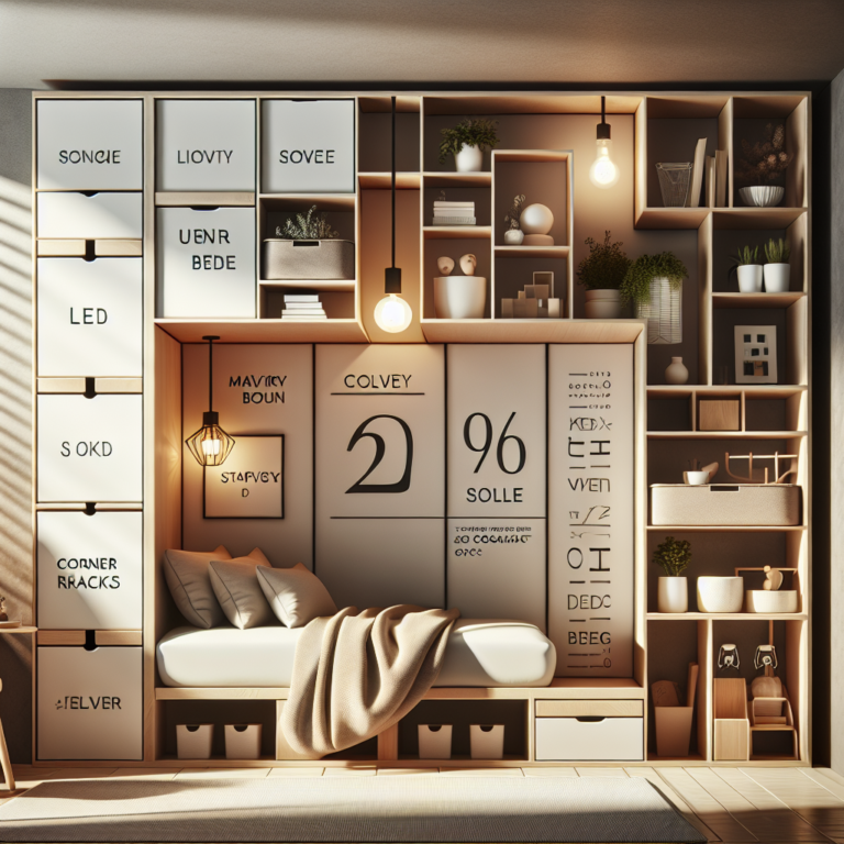 Creative storage solutions for compact rooms