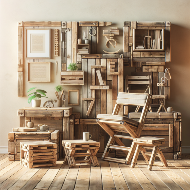 DIY space-saving furniture with old wood