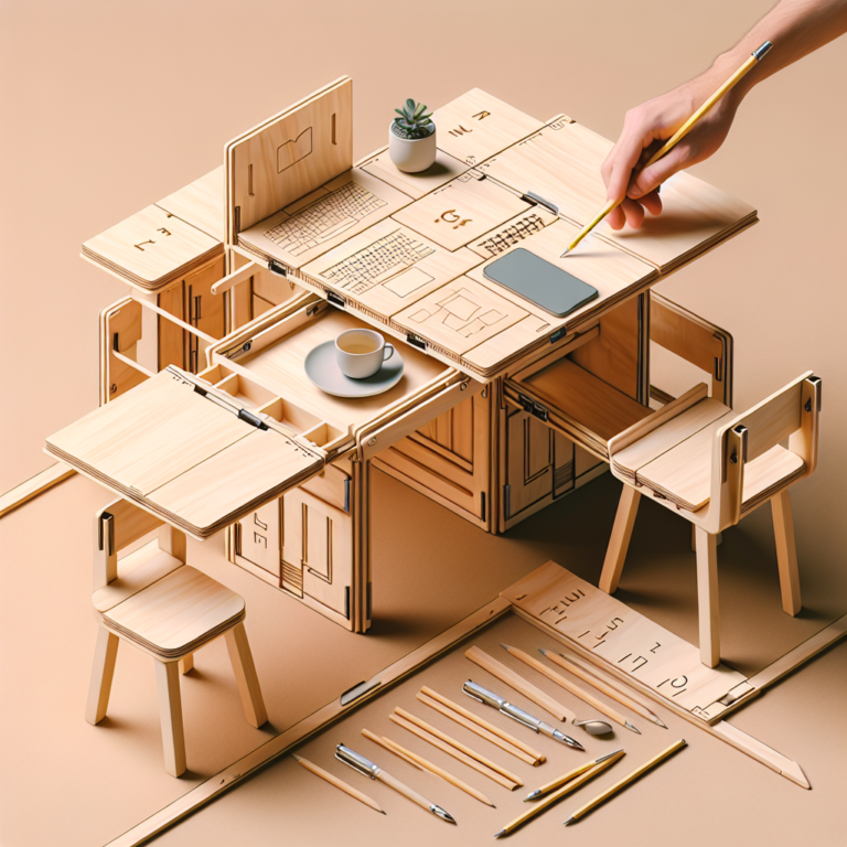 DIY convertible desk for tiny homes