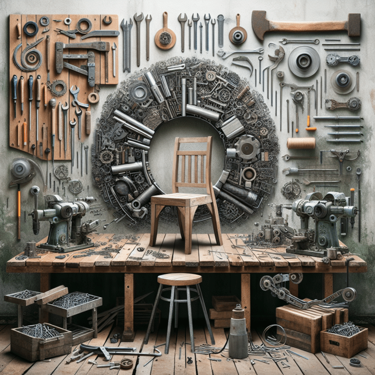 Recycled metal furniture DIY