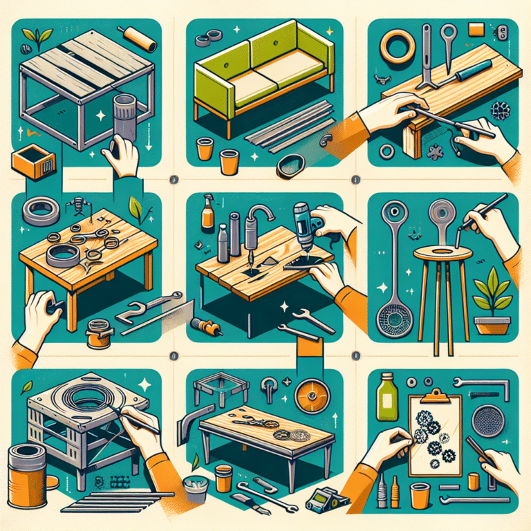 Recycled metal furniture DIY