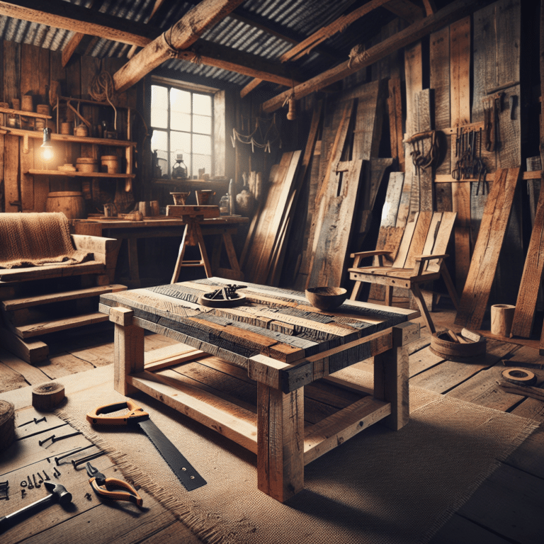 DIY furniture with reclaimed wood