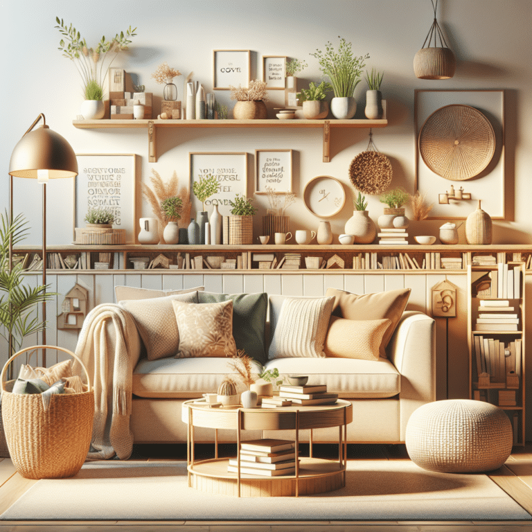 Organization tips for cozy living rooms