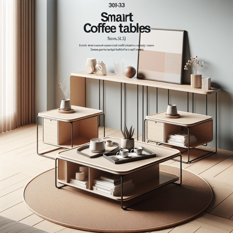 Smart coffee tables for small rooms