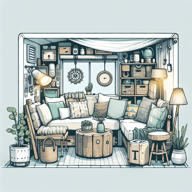 Tiny home furniture made from waste