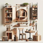 Reusable materials for small space furniture