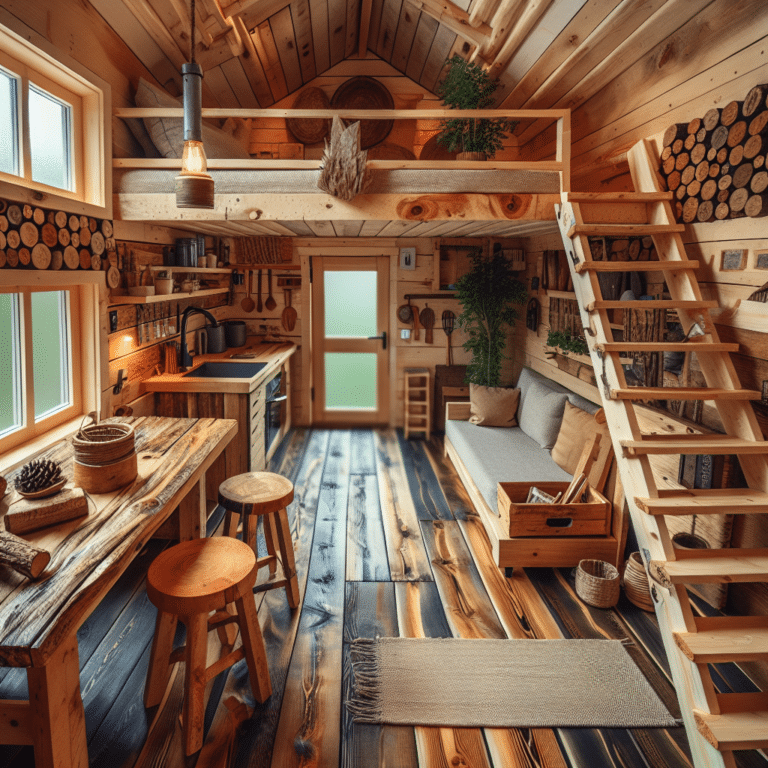 Innovative uses for reclaimed wood in tiny home decor