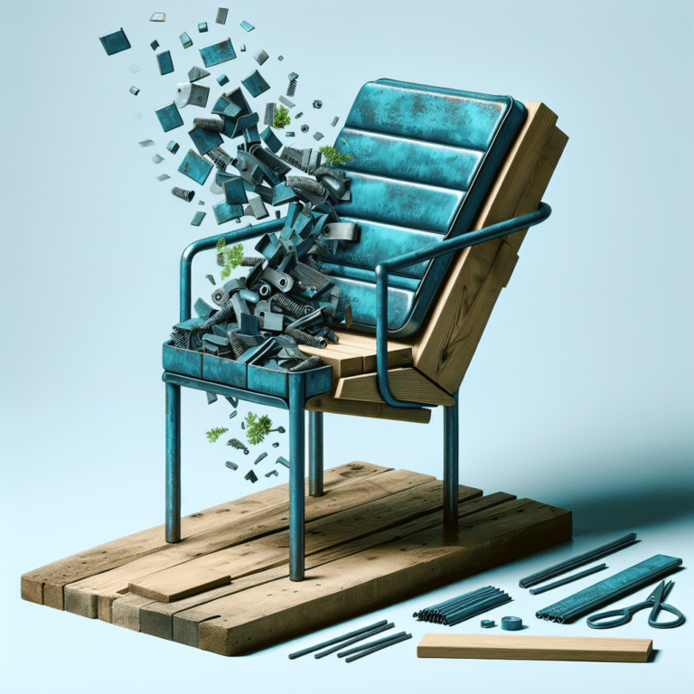 Transforming discarded materials into chic furniture pieces