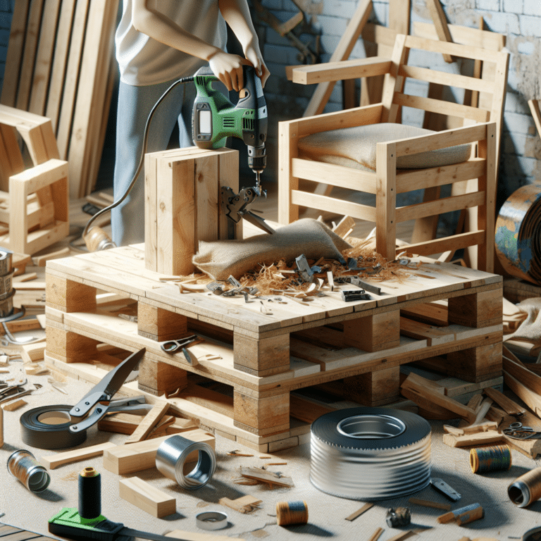 Crafting custom furniture from waste materials
