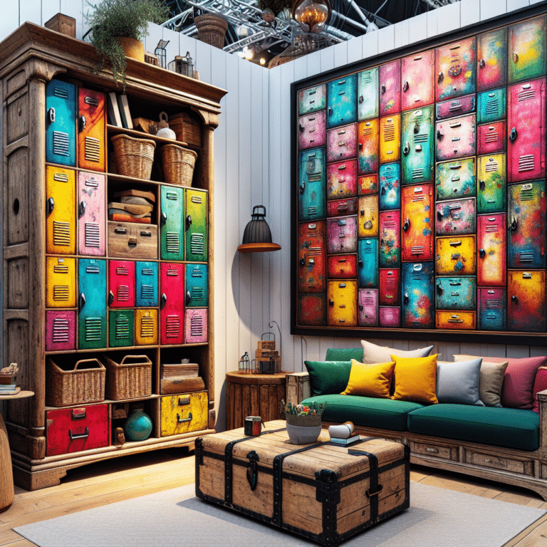 Innovative storage solutions with DIY recycled furniture