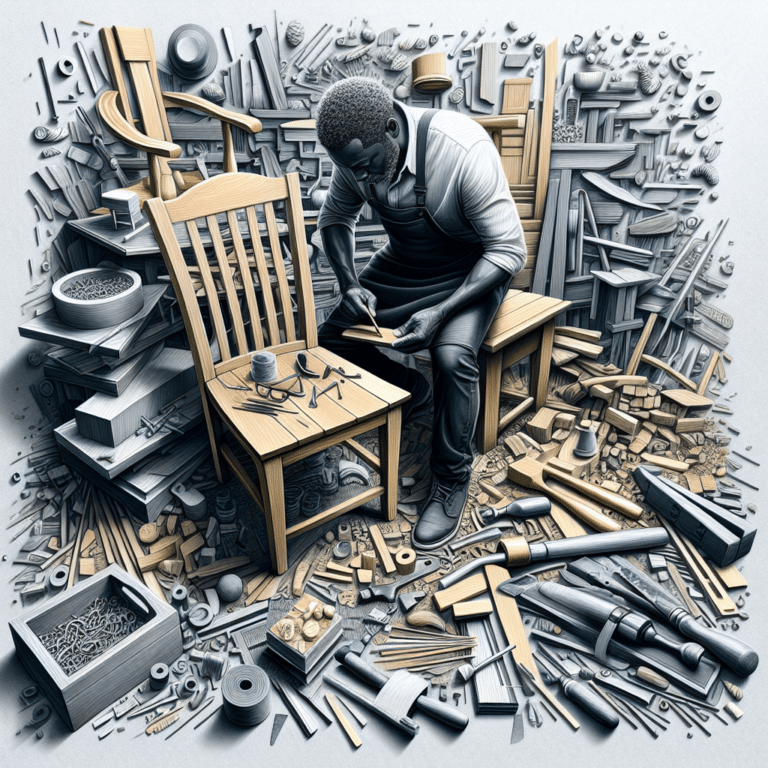 Crafting custom furniture from waste materials