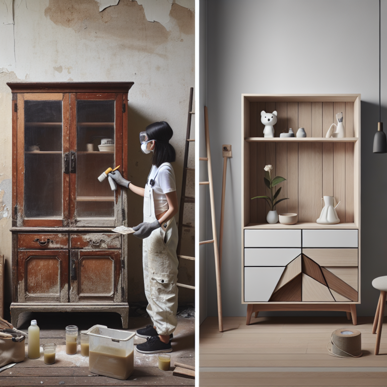 Transforming old furniture into chic pieces for small homes