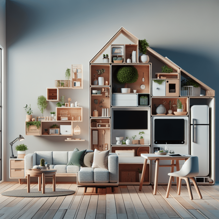 Eco-conscious smart furniture for sustainable tiny homes.