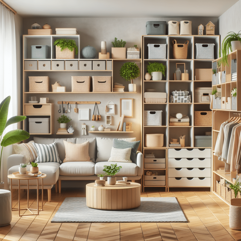 Small living room organization tips
