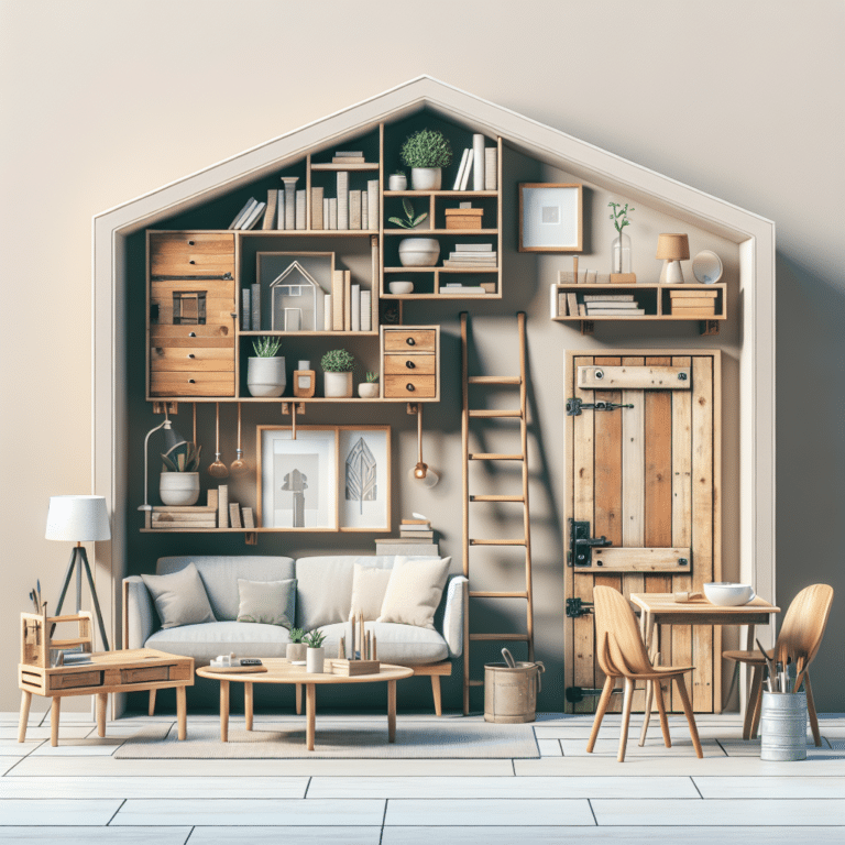 Upcycled furniture solutions for maximizing tiny living