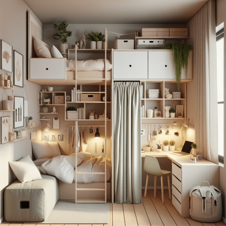 Tiny bedroom space hacks