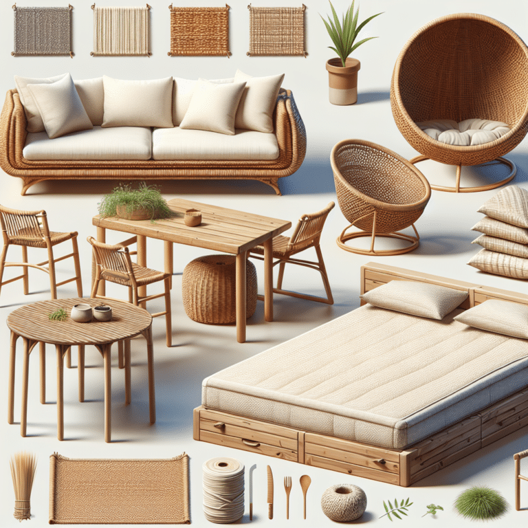 Natural fiber options for tiny home furnishings