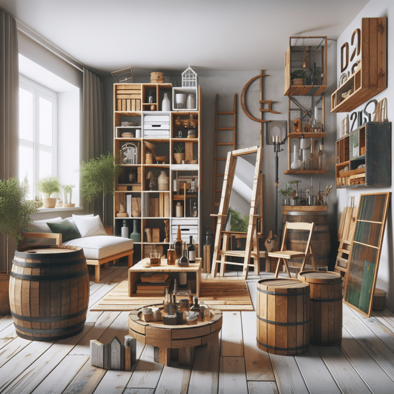 Upcycled furniture solutions for maximizing tiny living