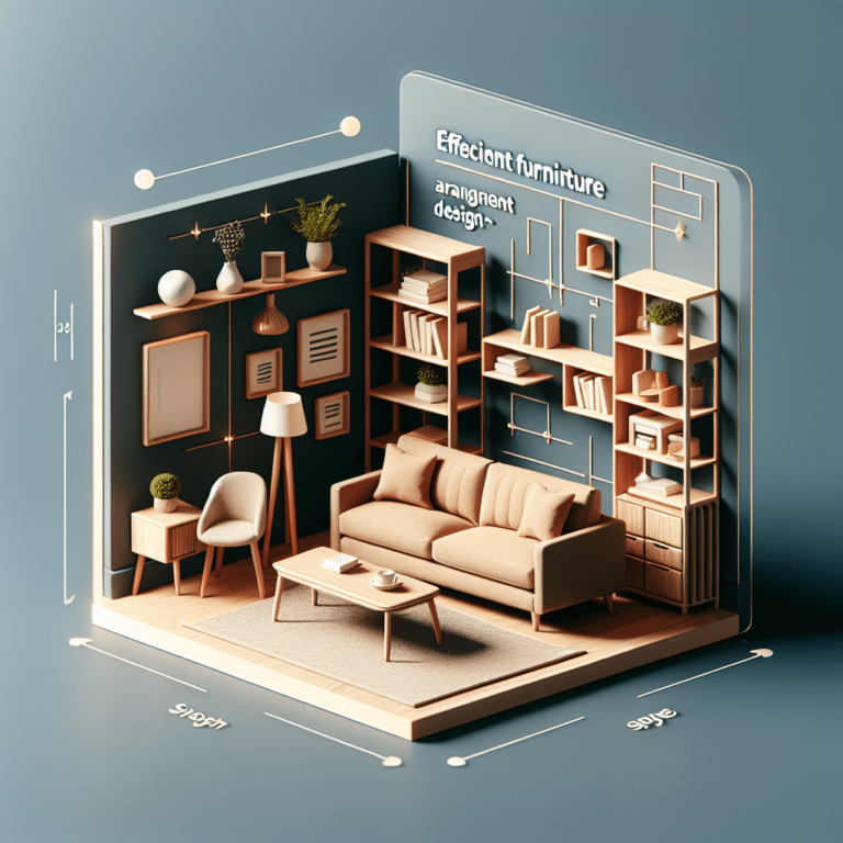 Efficient furniture arrangement for small spaces