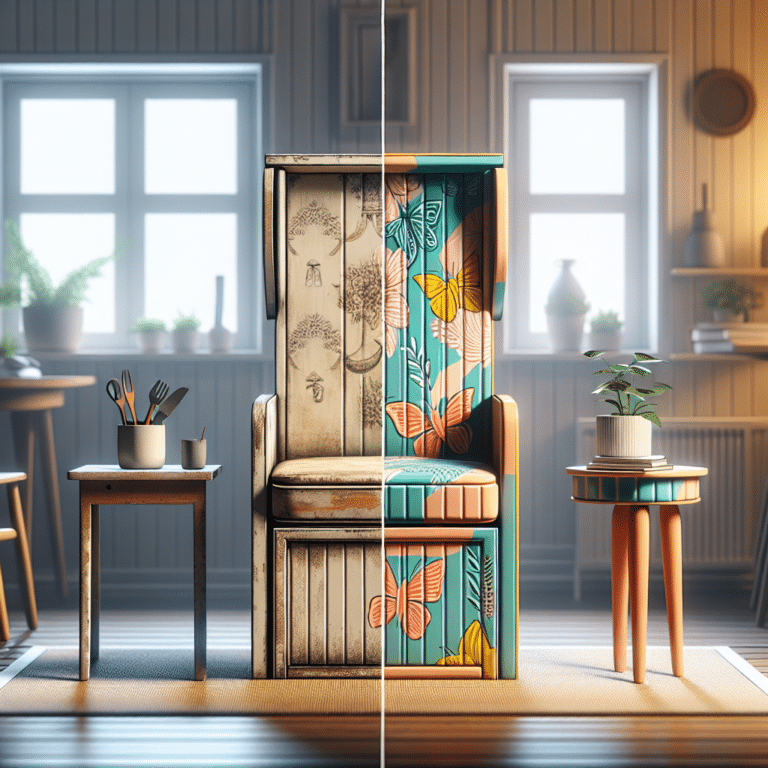 Transforming old furniture into chic pieces for small homes