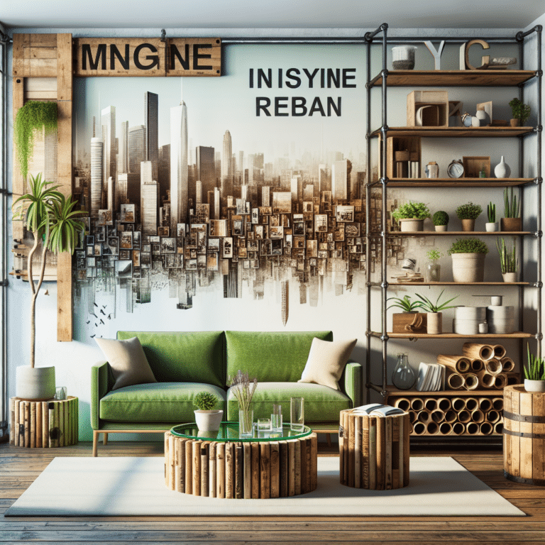Stylish and sustainable DIY furniture for urban living