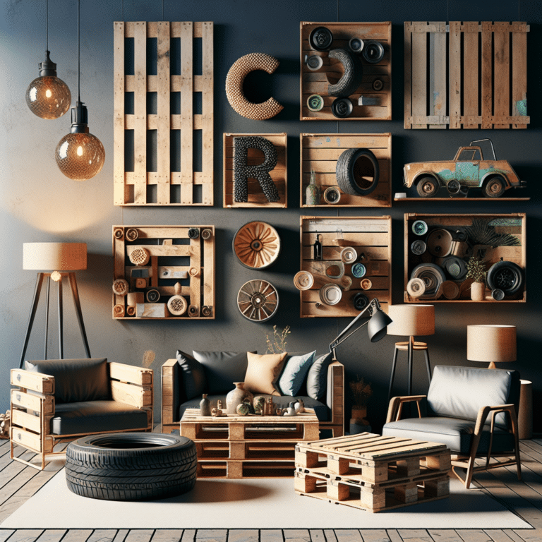 Transforming waste into stylish furniture pieces