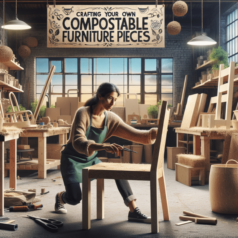 Crafting your own compostable furniture pieces