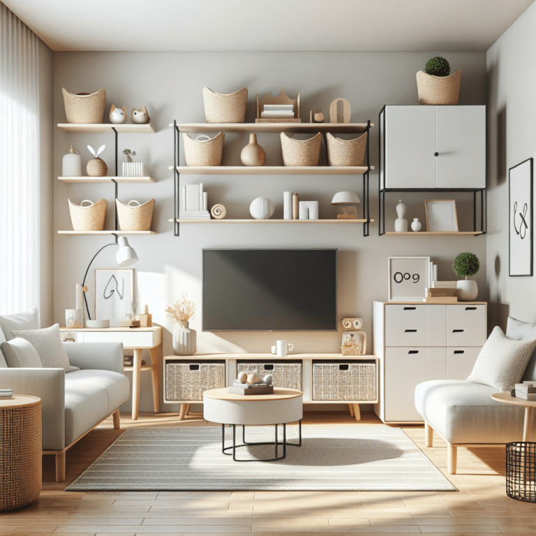 Small living room organization tips