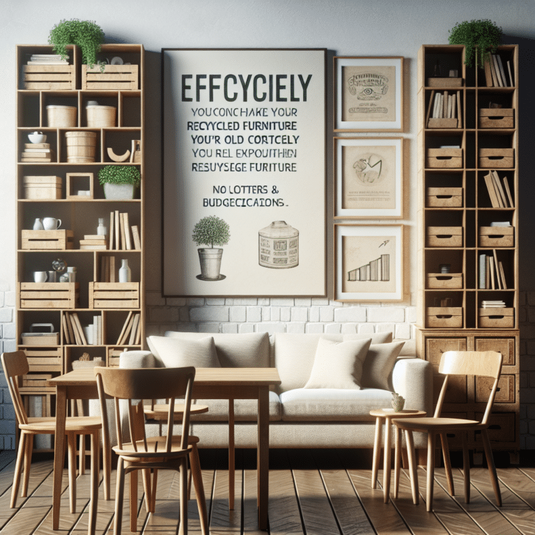 Space optimization using recycled furniture
