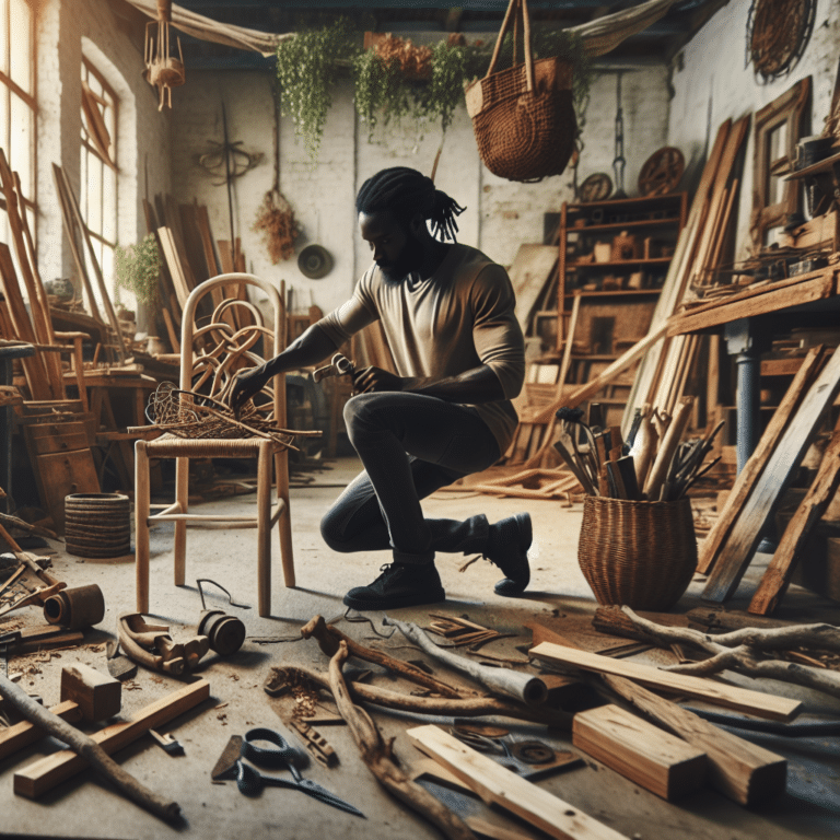 Crafting custom furniture from waste materials