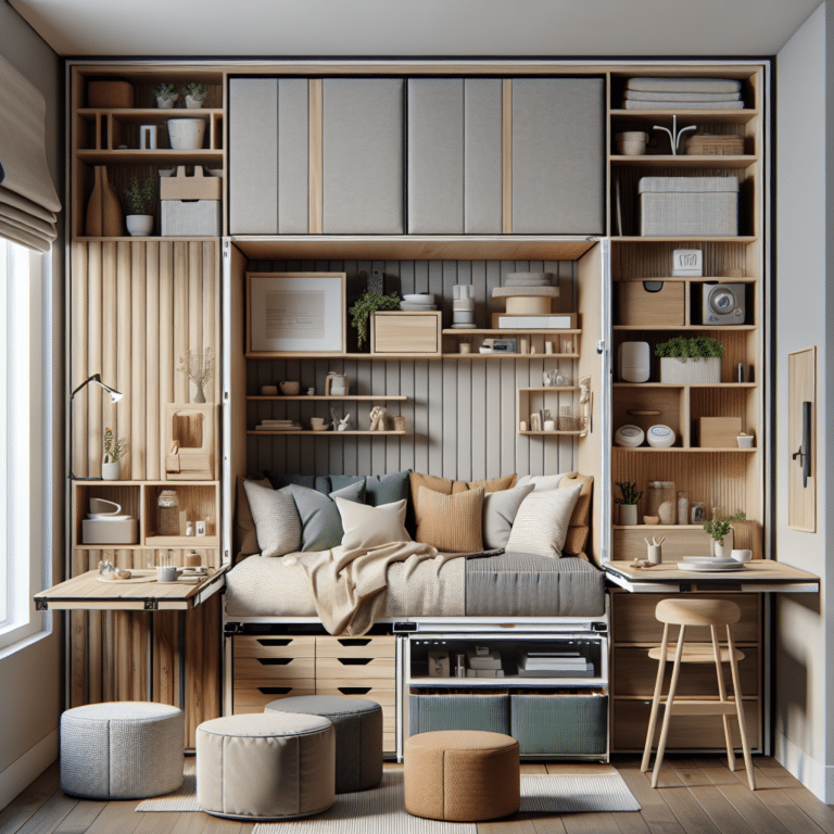 Versatile furniture designs for multifunctional use in small areas