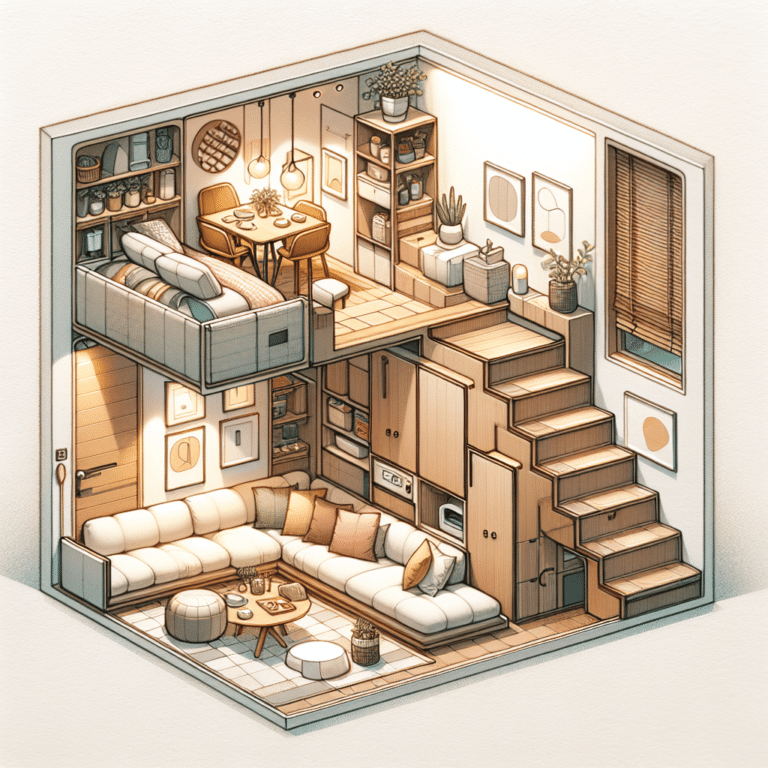 Multifunctional furniture for tiny home dwellers